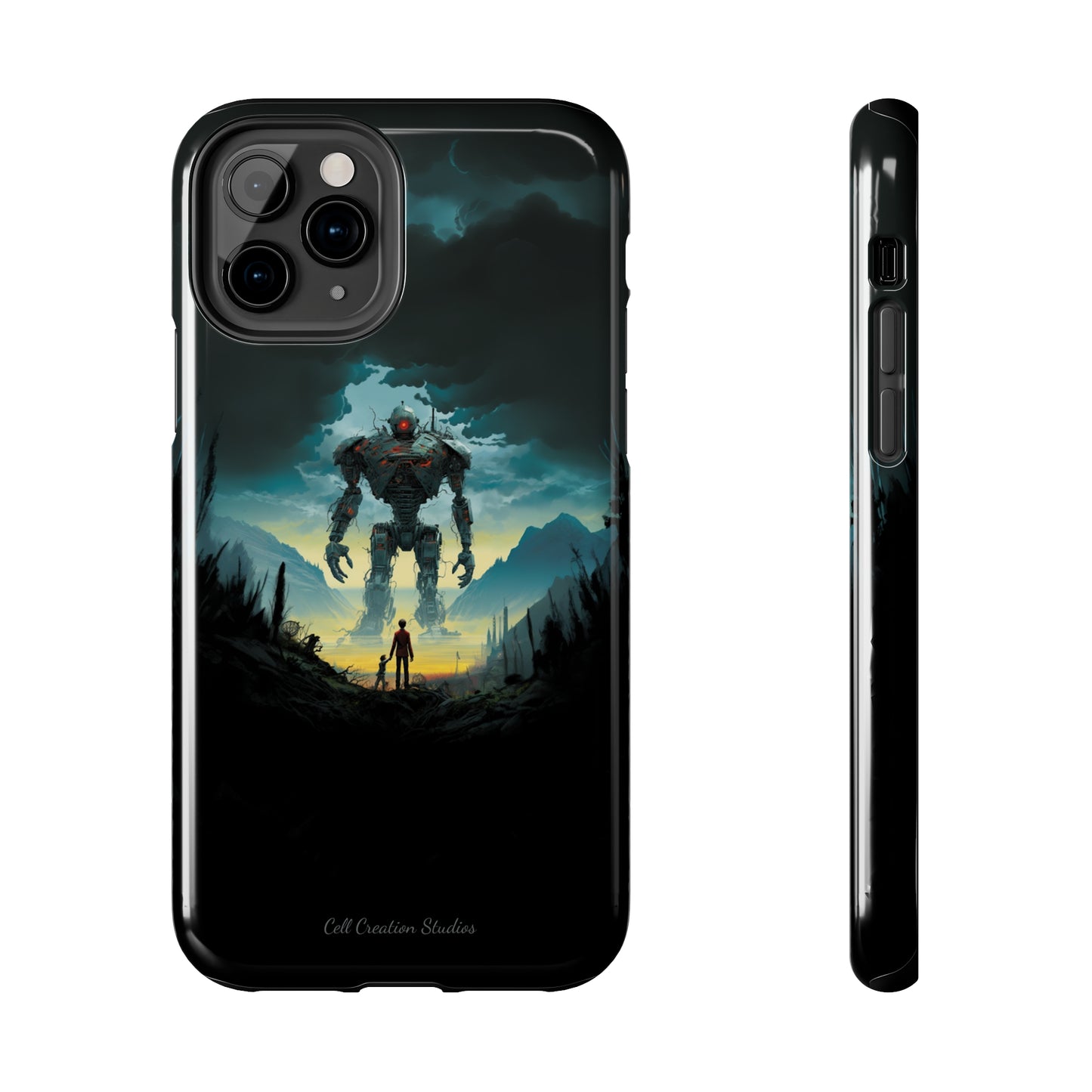 Introducing the "Rising Titan" Cell Phone Case – Witness the Astonishing Emergence of a Giant Robot! -Tough Phone Cases