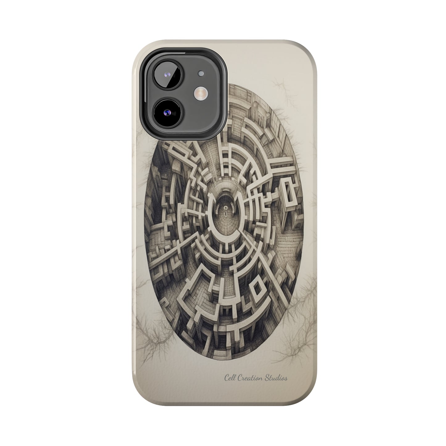 "Discover the Mystery: Maze-Inspired Cell Phone Case" -Tough Phone Cases