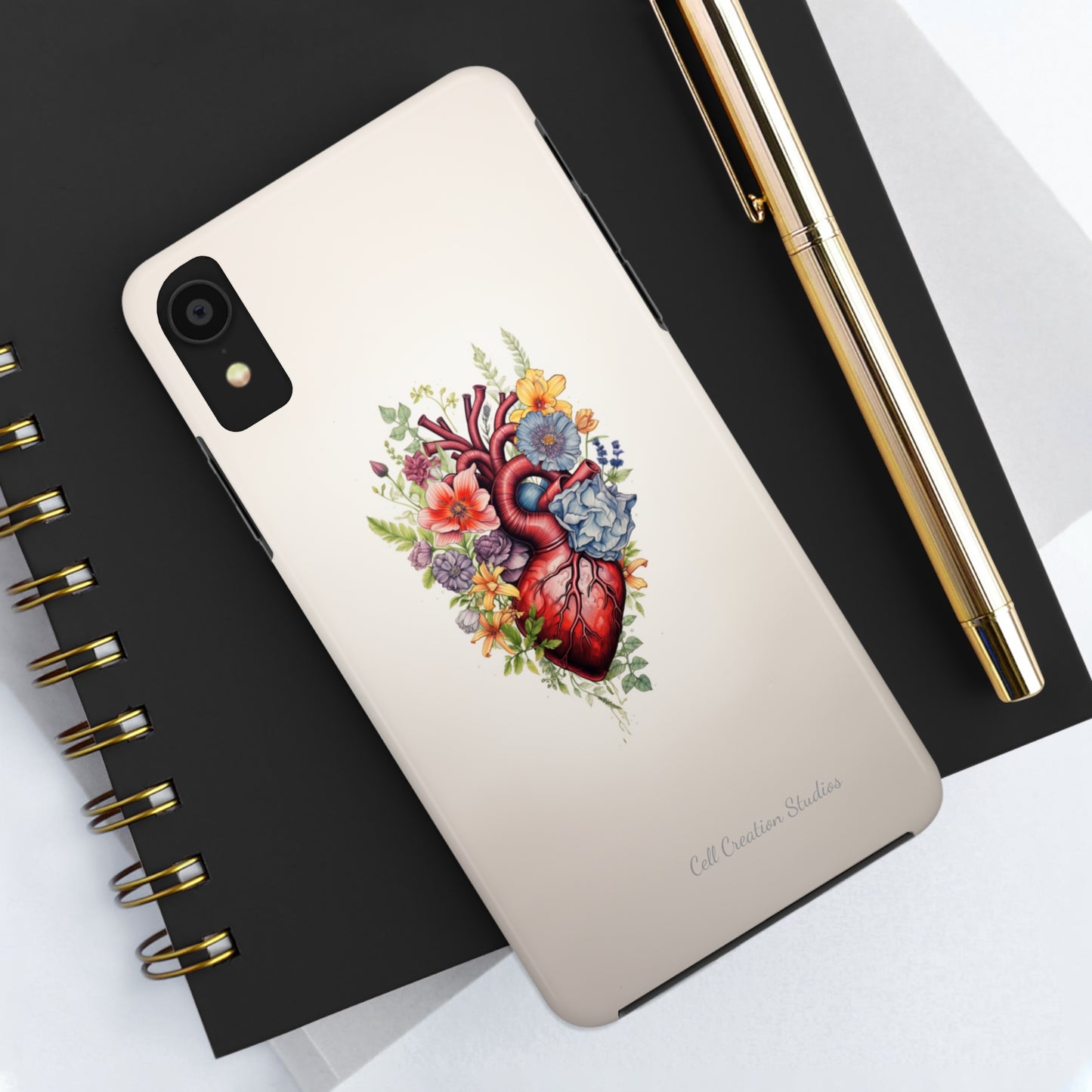 "Blooming Hearts" -Tough iPhone Cases