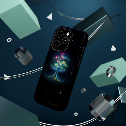 Introducing the "Holographic Tree of Life" Cell Phone Case – A Visionary Blend of Art and Technology -MagSafe Tough Cases