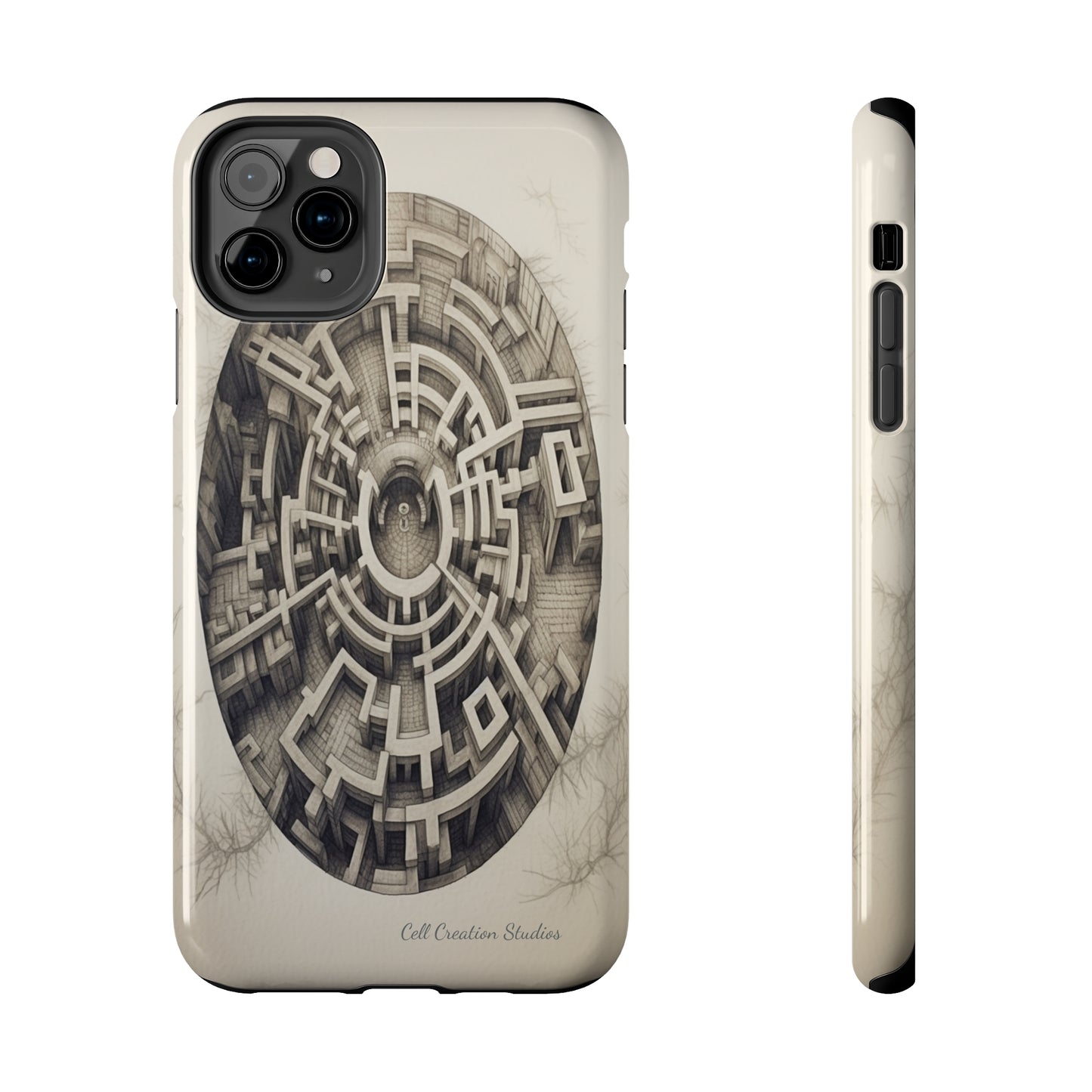 "Discover the Mystery: Maze-Inspired Cell Phone Case" -Tough Phone Cases