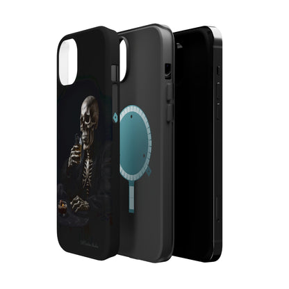 "Embrace the Dark Side with Our Skeleton Drinking Phone Case" -MagSafe Tough Cases