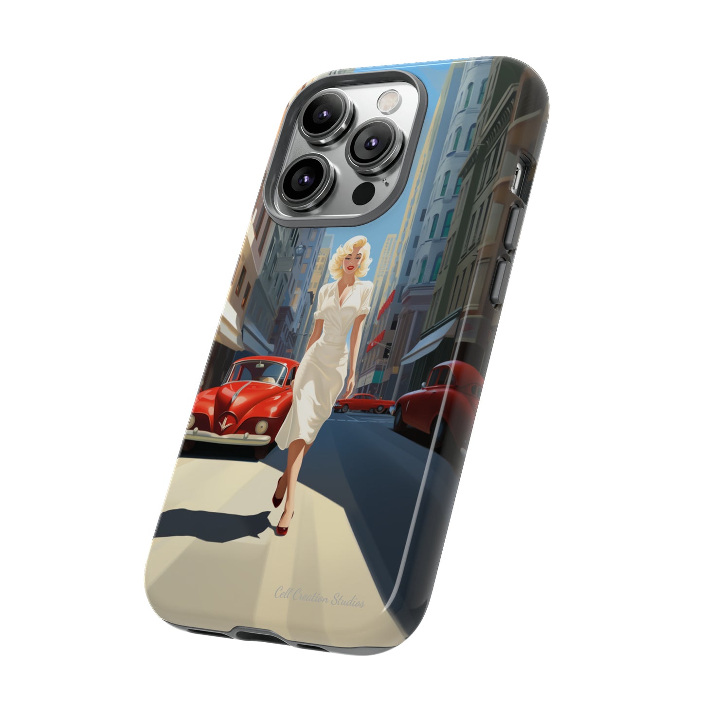 "City Stroll Glamour" Marilyn Monroe Phone Case -Tough Cases