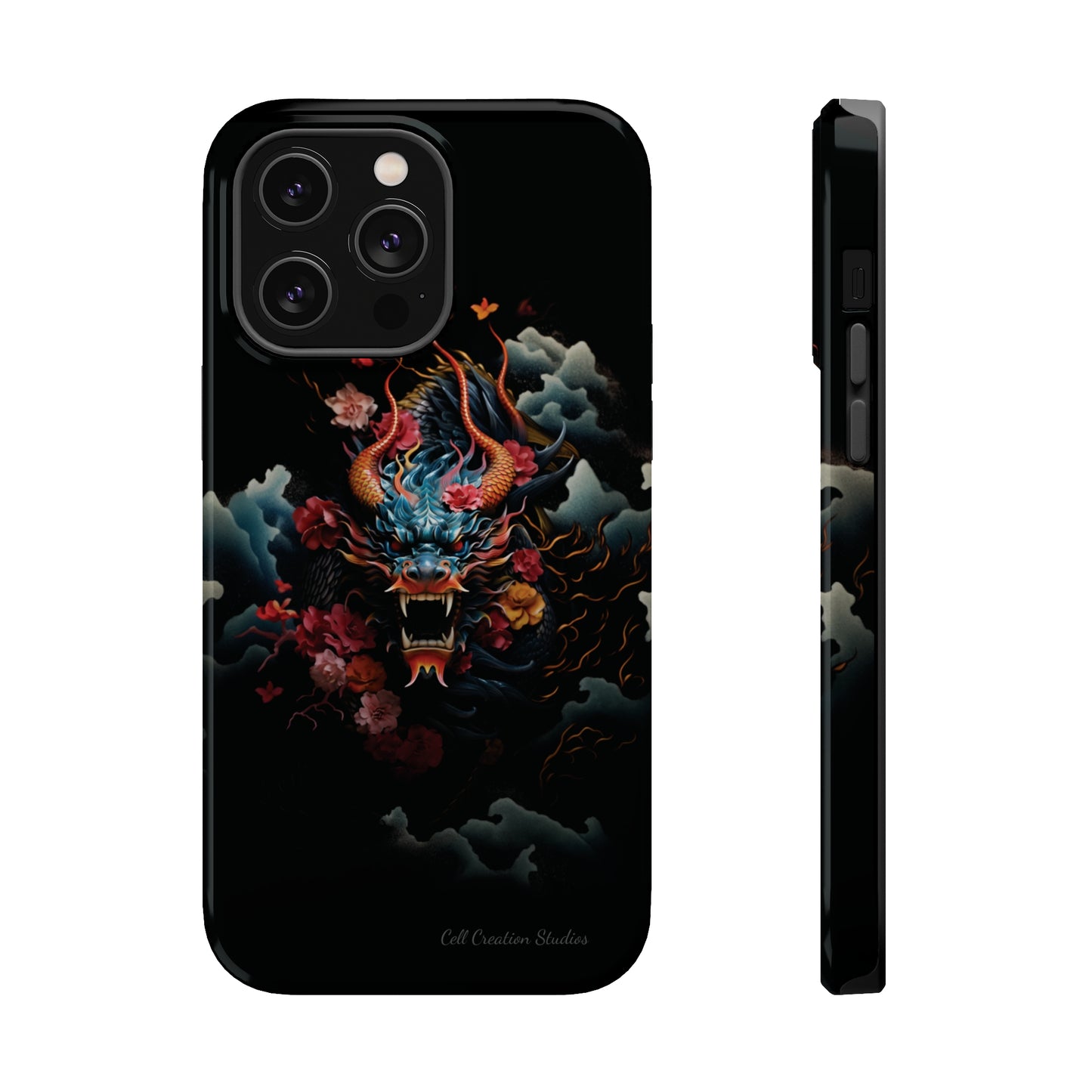 Introducing the "Japanese Dragon Majesty" Cell Phone Case – Embrace the Legend in Style -MagSafe Tough Cases