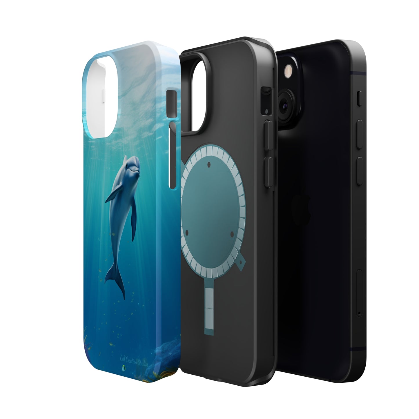 The "Dolphin Serenity" -MagSafe Tough iPhone Cases