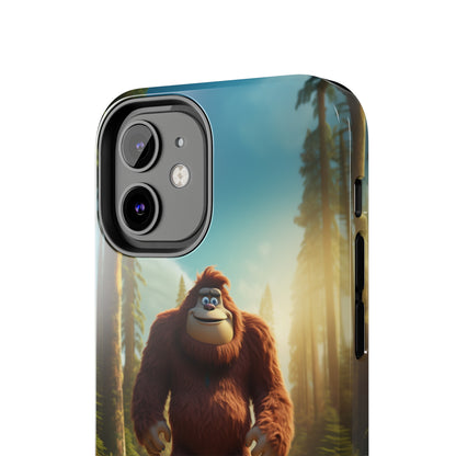 The "Trail Trekker" Bigfoot Cartoon Phone Case -Tough Phone Cases