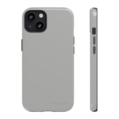 "Sleek Silver Essence" -Tough iPhone Cases