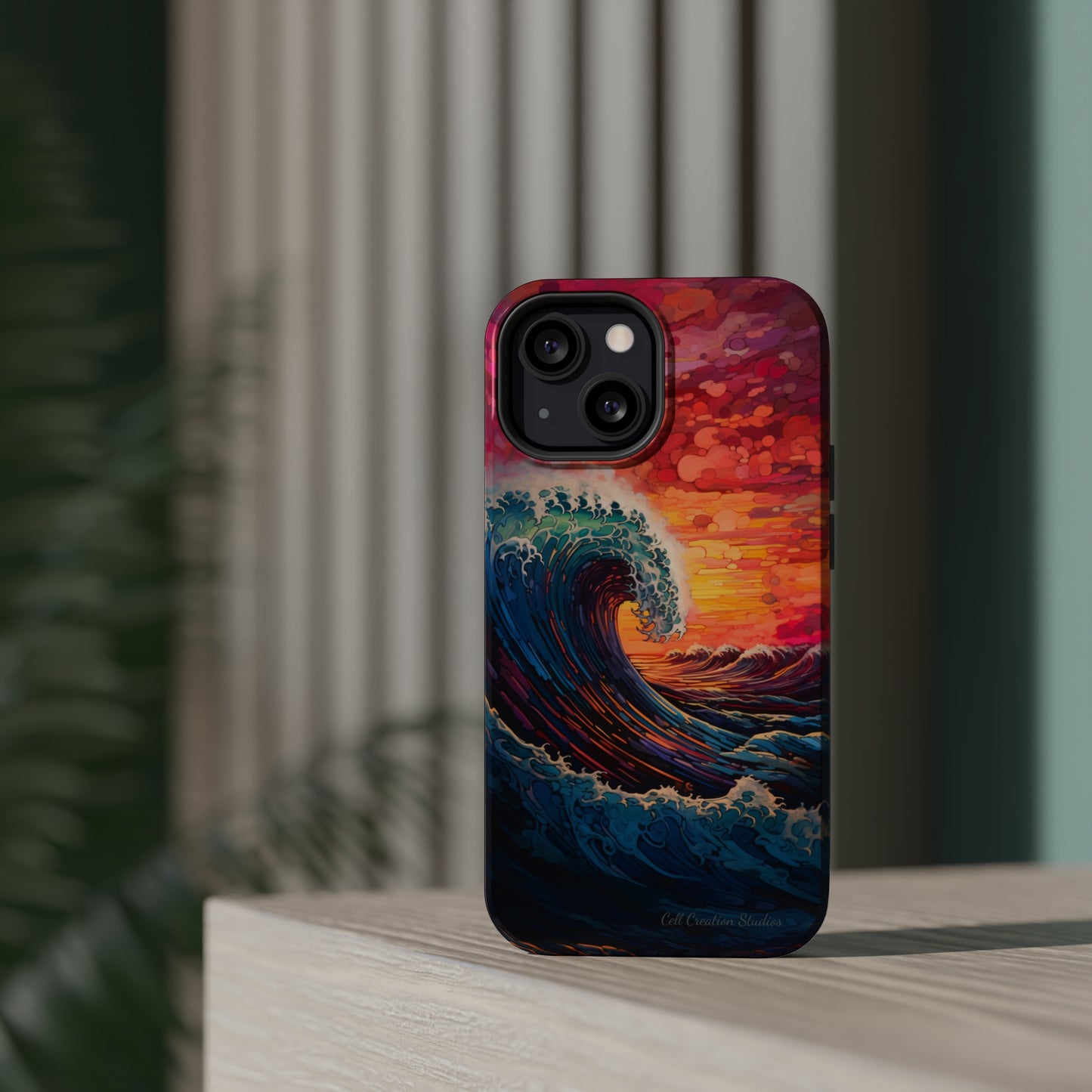 "Colorful Ocean Wave" Cell Phone Case -MagSafe Tough Cases