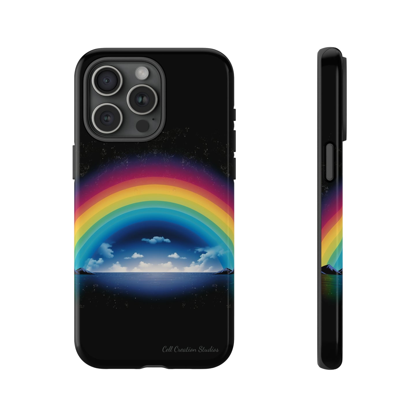 "Vibrant Skies: Rainbow Sunset" Cell Phone Case -Tough Cases