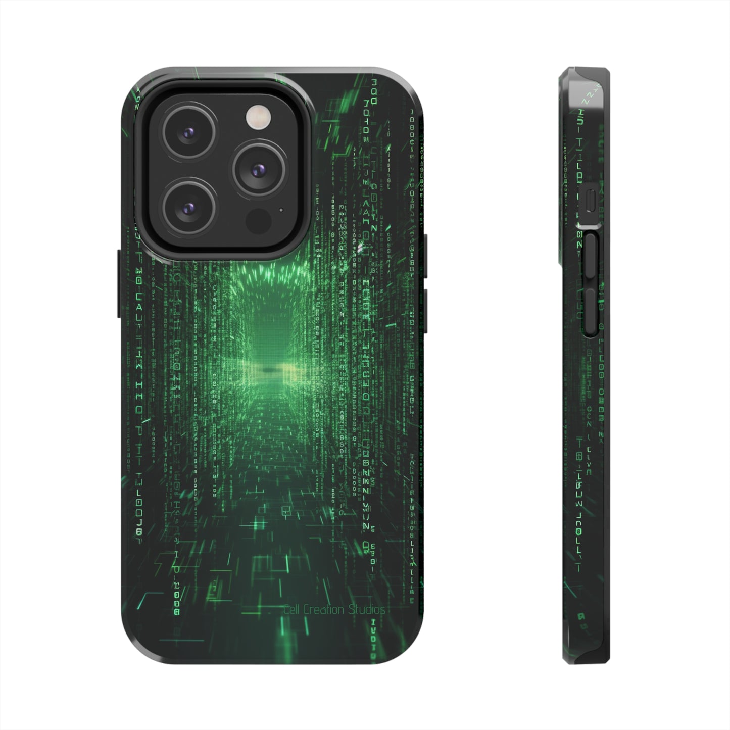 Introducing our "Digital Code Stream" Cell Phone Case – where style meets technology for your device's protection -Tough Phone Cases