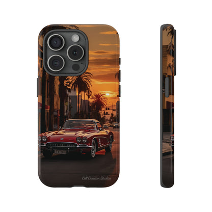 "Sunset Boulevard Classic Red Car" Cell Phone Case -Tough Cases