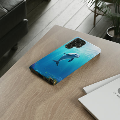 The "Dolphin Serenity" -Tough Samsung Phone Cases