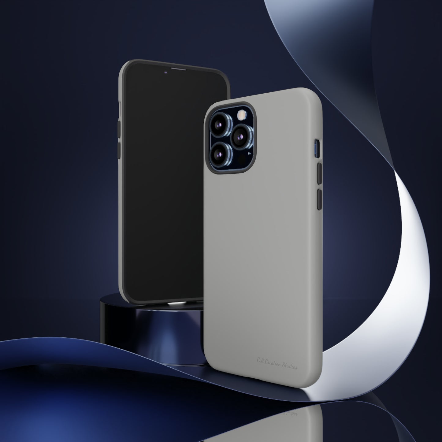 "Sleek Silver Essence" -Tough iPhone Cases