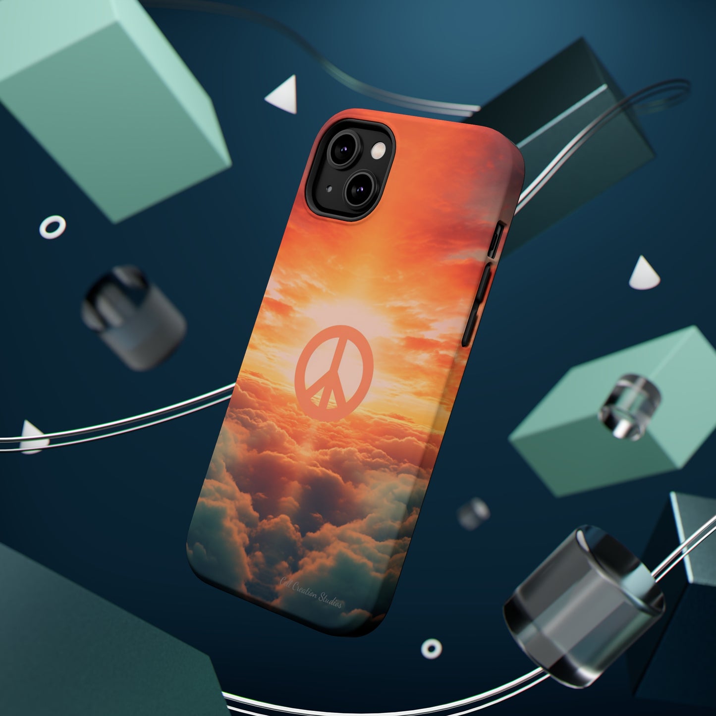 Introducing the "Sky Peace" Cell Phone Case – Carry Tranquility in Your Pocket -MagSafe Tough Cases