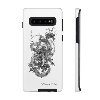 "Samurai and Dragon Sketch" -Tough Samsung Galaxy Cases