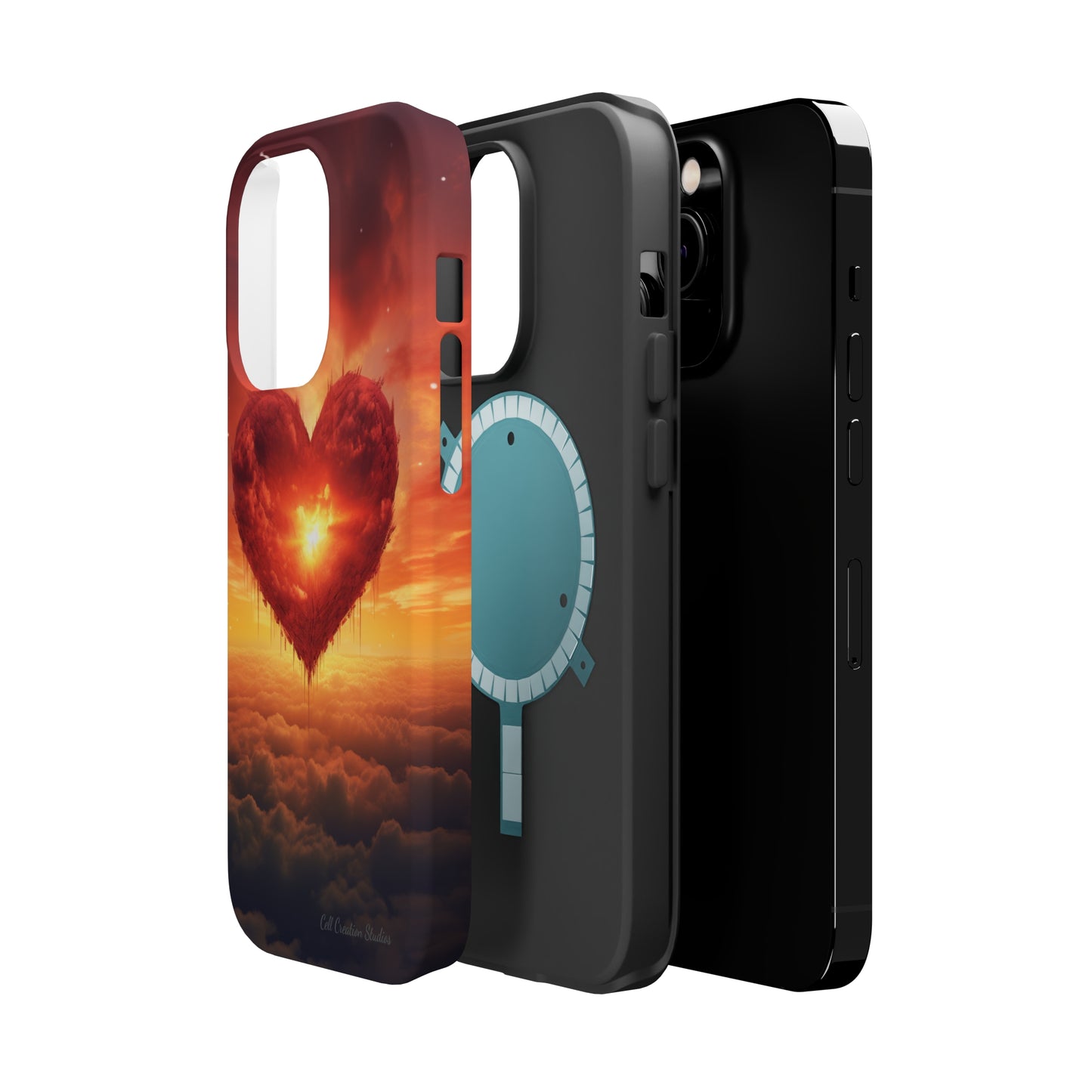 Introducing the "Sky-Heart Radiance" Cell Phone Case – Carry Love's Glow Everywhere You Go -MagSafe Tough Cases