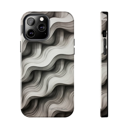 The "Geometric Waves" Cell Phone Case -Tough Phone Cases