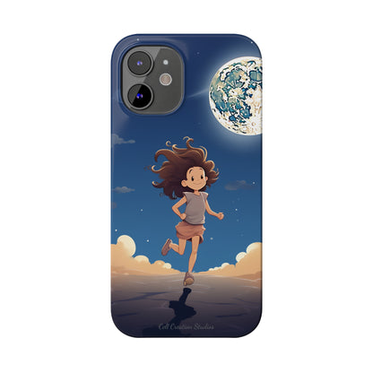 Introducing the "Moonlit Runner" Cell Phone Case – Embrace Adventure with a Captivating Moonlit Design -Slim Phone Cases