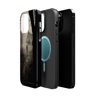 Introducing the "Ethereal Encounter" Cell Phone Case – Unveil the Mystery of the Ghostly Presence -MagSafe Tough Cases