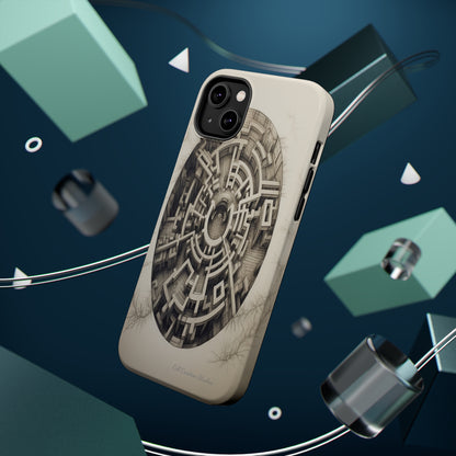 "Discover the Mystery: Maze-Inspired Cell Phone Case" -MagSafe Tough Cases