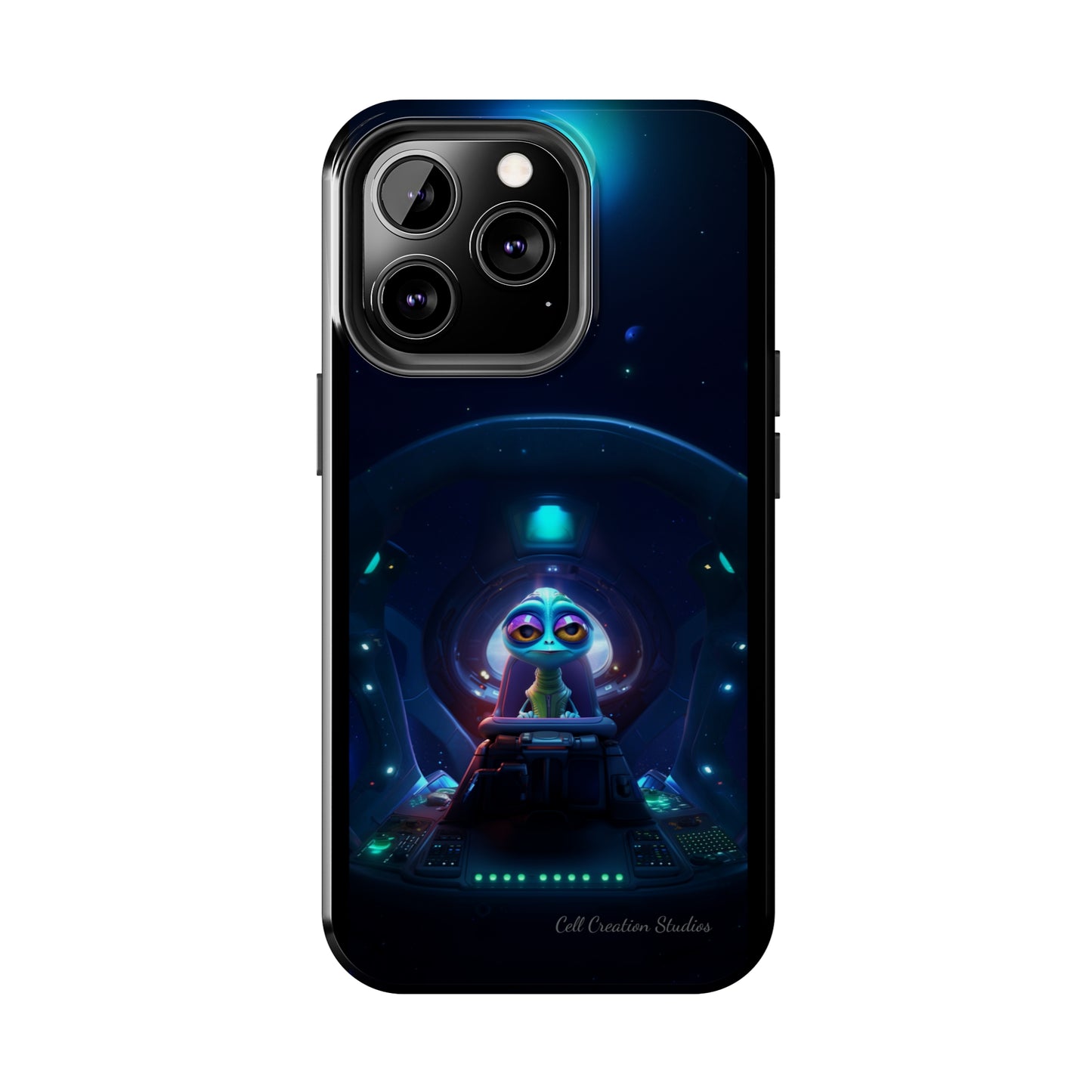 The "Cosmic Cruising Bored Alien" Phone Case-Tough Phone Cases