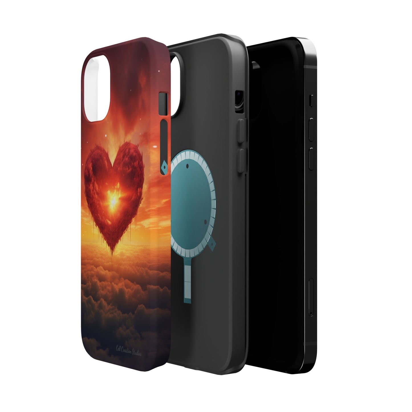 Introducing the "Sky-Heart Radiance" Cell Phone Case – Carry Love's Glow Everywhere You Go -MagSafe Tough Cases