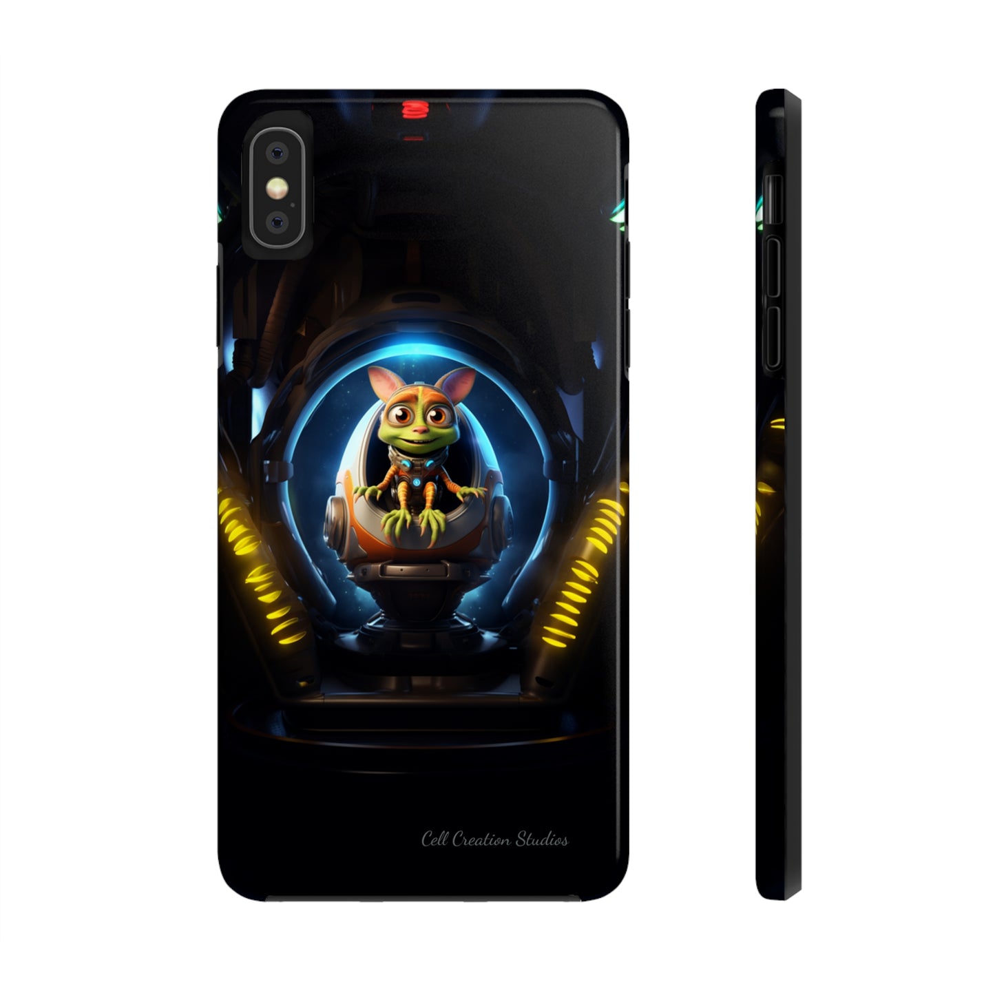 The "Galactic Explorer Alien Spaceship" Phone Case -Tough Phone Cases