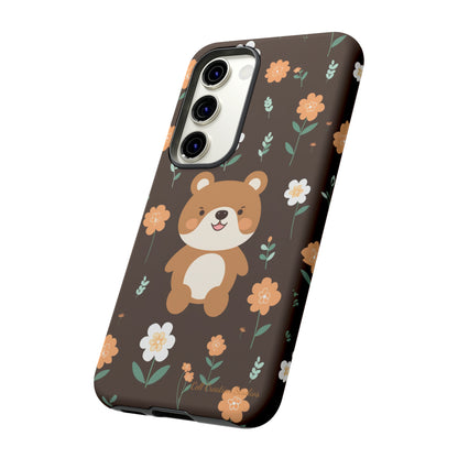 "Floral Bear Elegance" -Tough Phone Cases