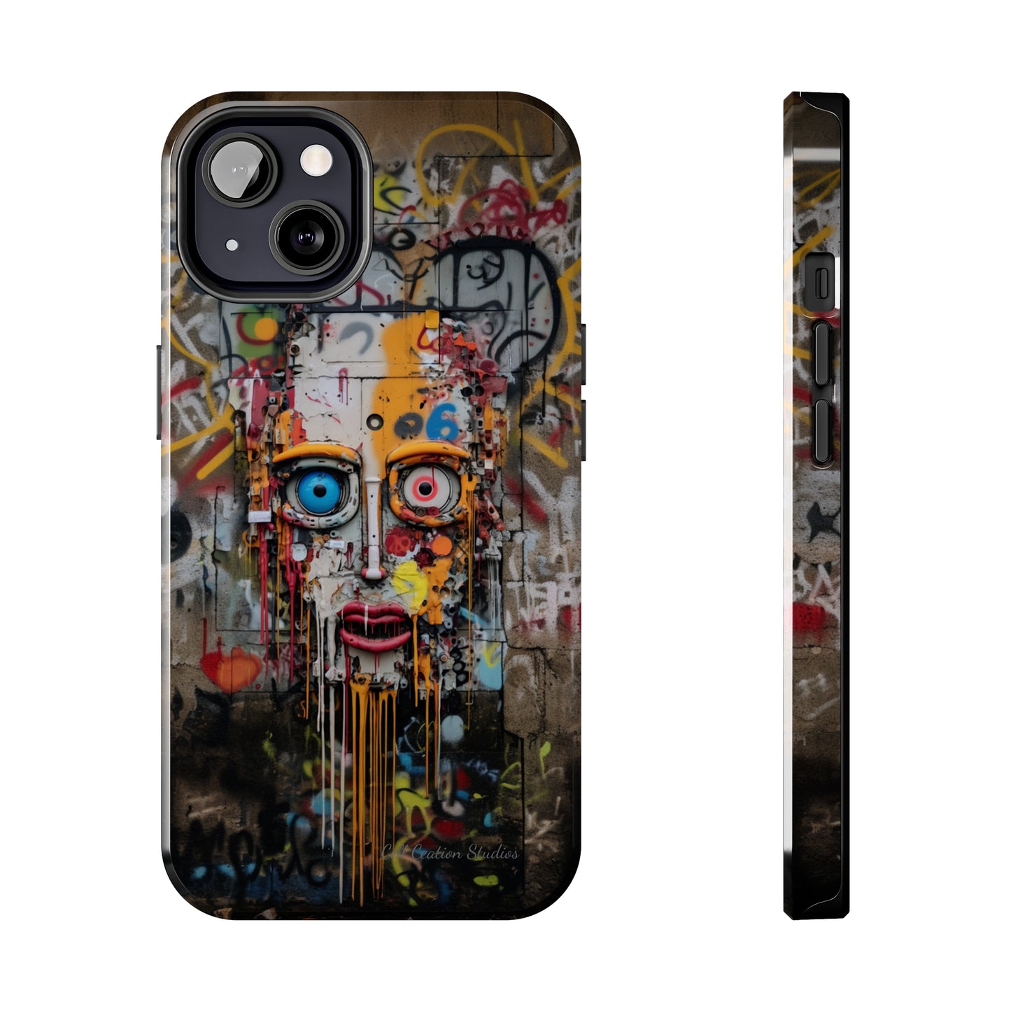 "Urban Graffiti Face" -Tough Phone Cases