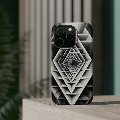 The "Geometric Triangle" Cell Phone Case -MagSafe Tough Cases