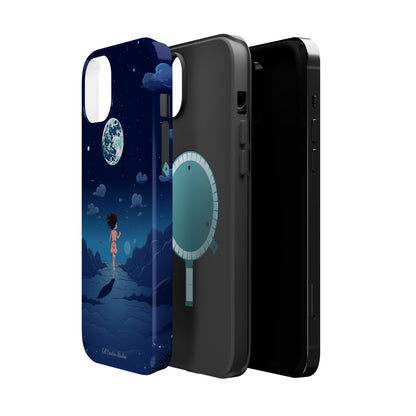 Introducing the "Moonlit Runner" Cell Phone Case – Embrace Adventure with a Captivating Lunar Design -MagSafe Tough Cases