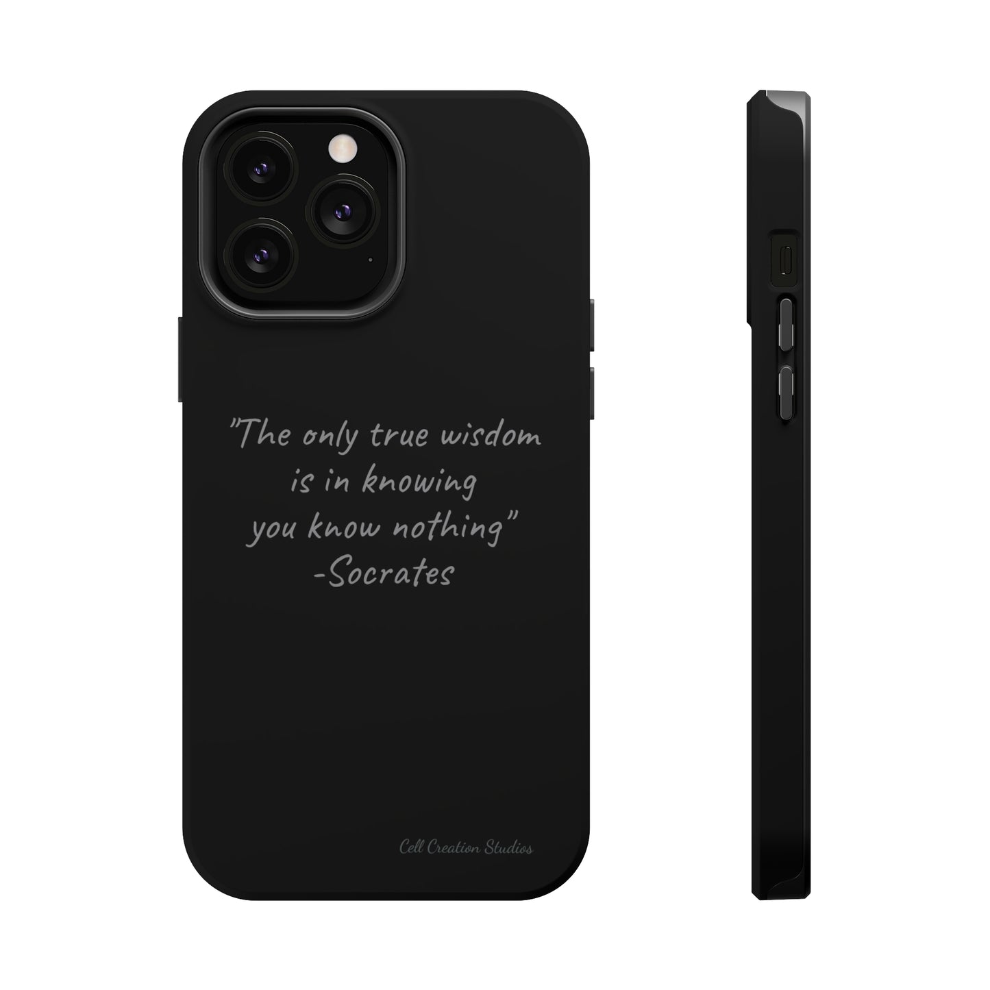 The "Socrates' Wisdom" Quote Phone Case -MagSafe Tough Cases