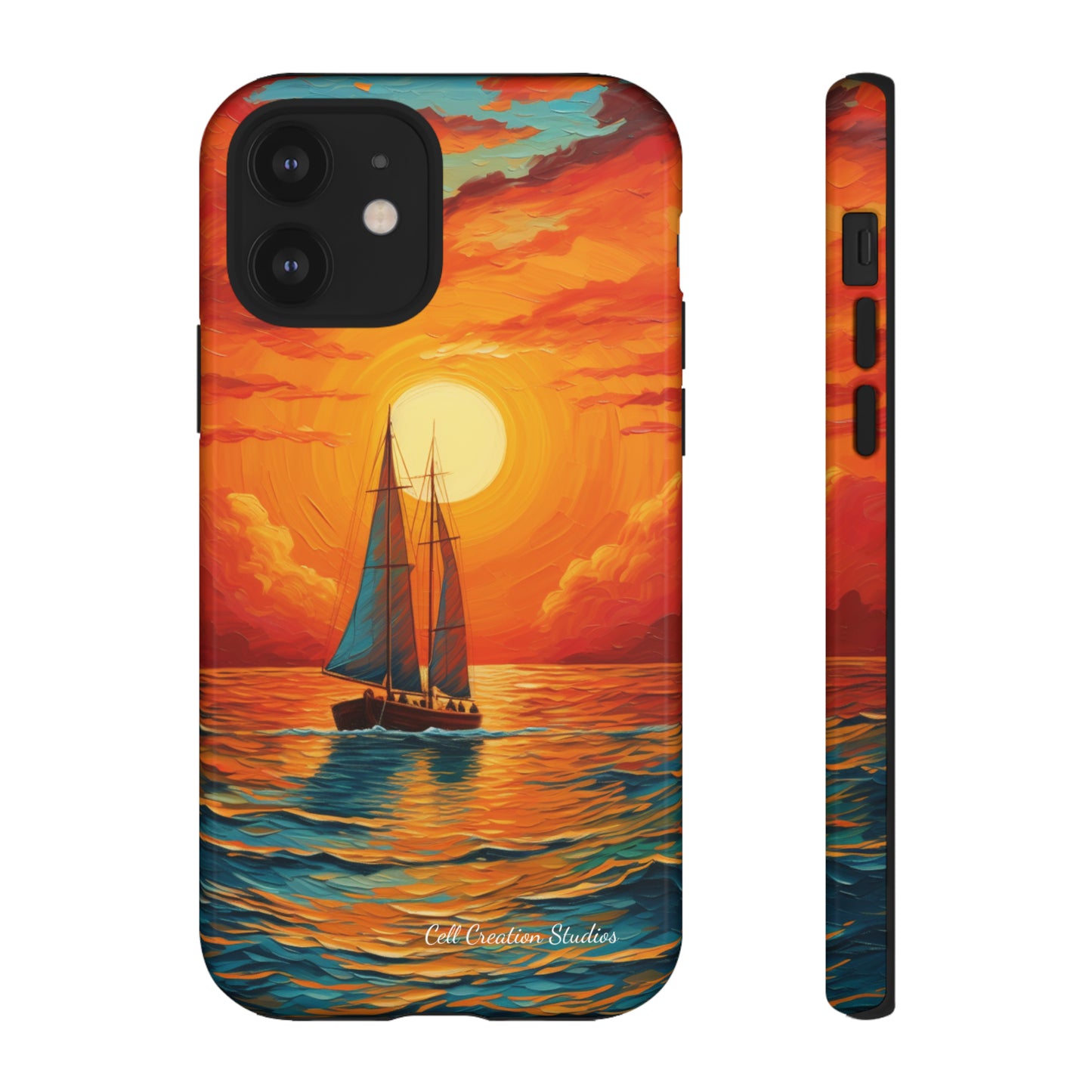 "Sailboat Sunset" - Tough iPhone Cases