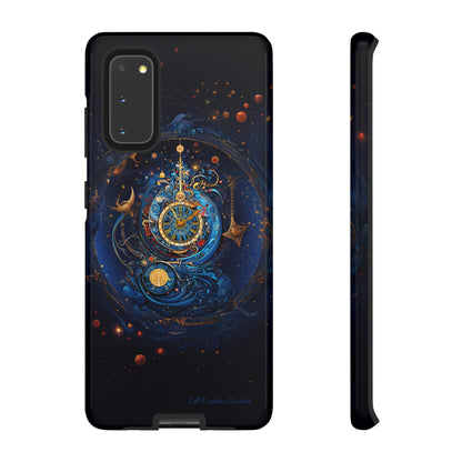 "Cosmic Clock Elegance" -Tough Samsung Phone Cases