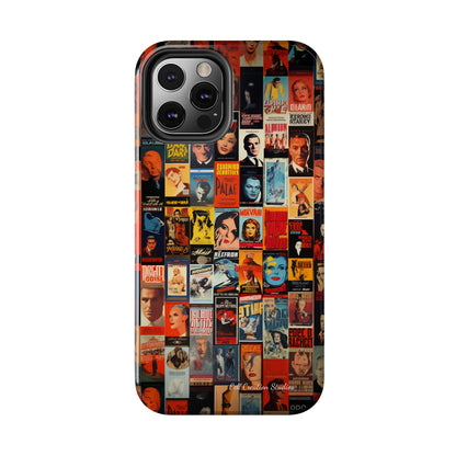 Introducing the "Vintage Movie Poster Collage" Cell Phone Case – Timeless Hollywood Charm -Tough Phone Cases