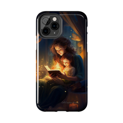 Introducing the "Bedtime Story Bliss" Cell Phone Case – Cherish Heartwarming Moments with Every Glance -Tough Phone Cases