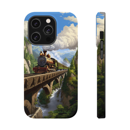 The "Scenic Mountain Train" Phone Case -MagSafe Tough Cases