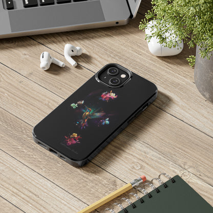 Introducing the "Floral Harmony Hummingbird" Cell Phone Case – Where Elegance Meets Nature -Tough Phone Cases