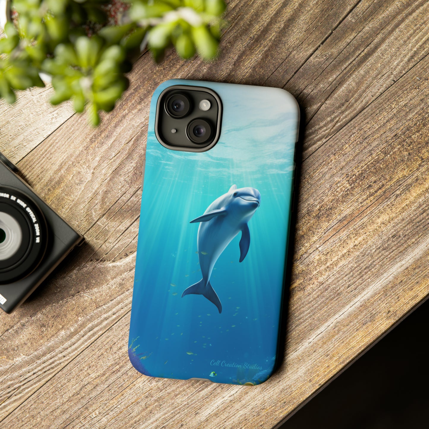 The "Dolphin Serenity" -Tough iPhone Cases