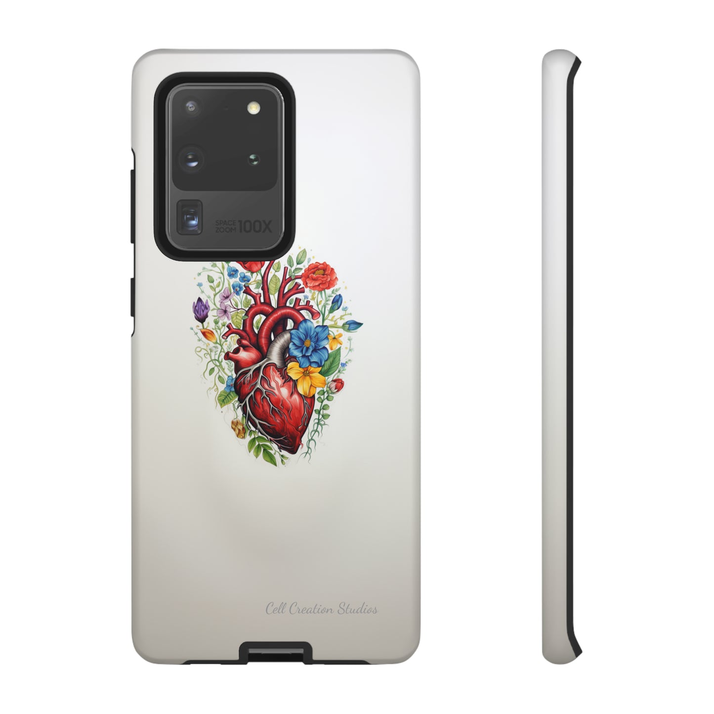 "Floral Heart Harmony" -Tough Samsung Cases