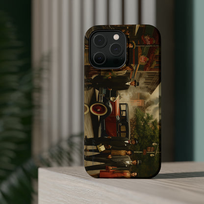 Introducing the "1920s Americana Revival" Cell Phone Case – Step into Nostalgic Elegance with a Vintage Street Scene! -MagSafe Tough Cases