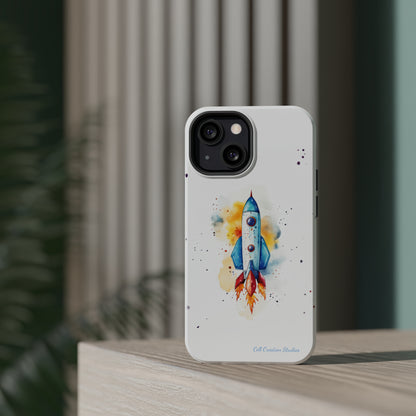 Introducing our "Cosmic Rocket" Cell Phone Case – Where Style Meets Adventure -MagSafe Tough Cases