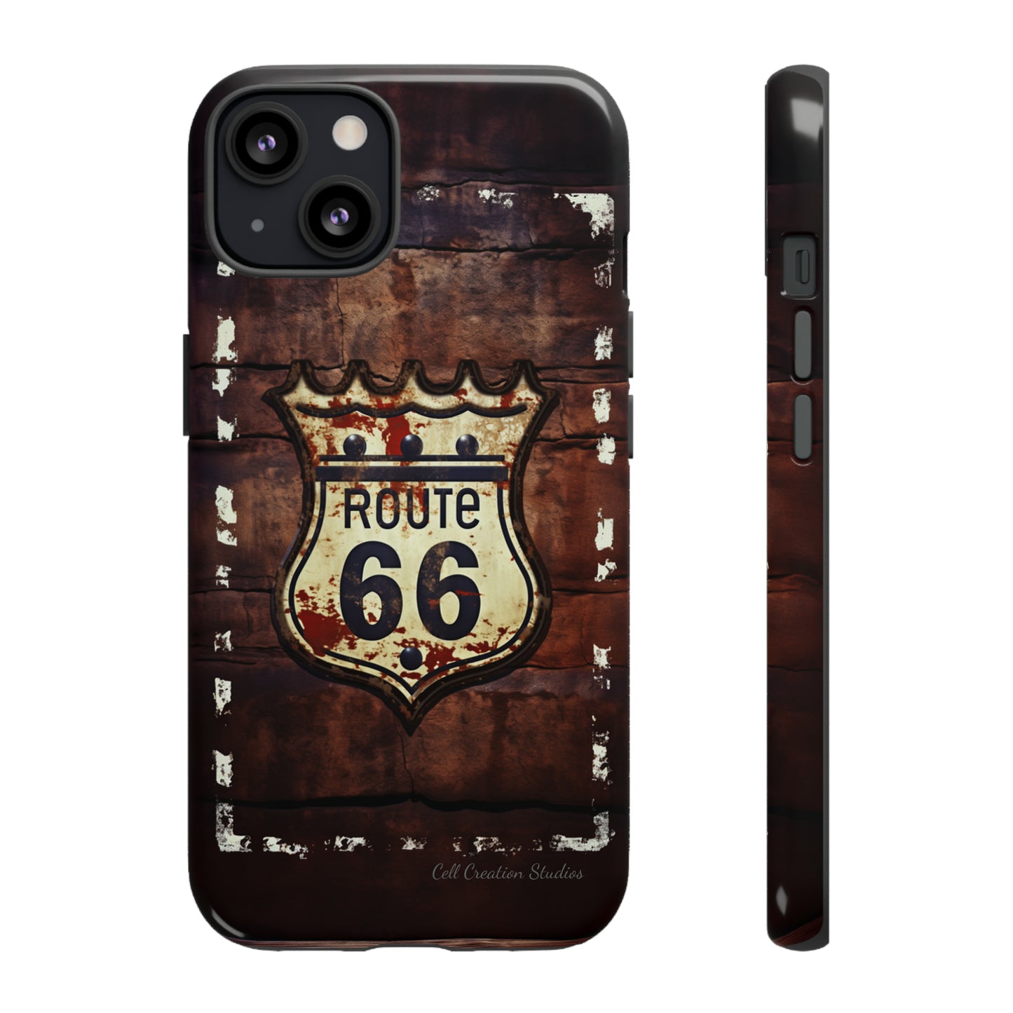 "Retro Route 66" Phone Case -Tough Cases