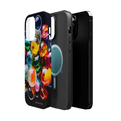 Introducing the "Vibrant Marbles Mosaic" Cell Phone Case – Carry a Kaleidoscope of Colors! -MagSafe Tough Cases