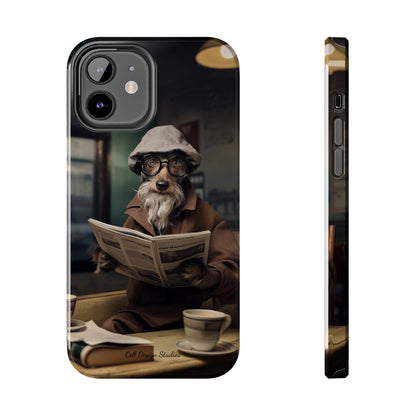Introducing the "Canine Scholar" Cell Phone Case – Where Canine Meets Wisdom. -Tough Phone Cases