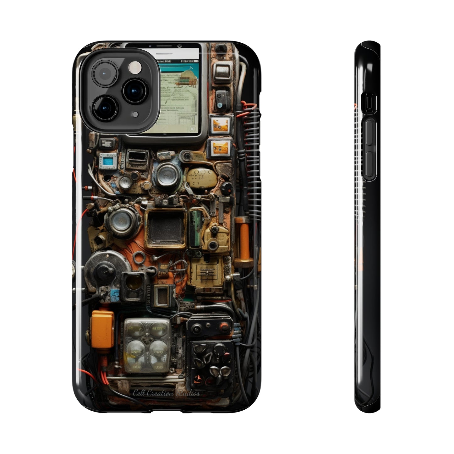 Introducing the "Tech Insight" Cell Phone Case – Explore Inner Workings with Transparent Design -Tough Phone Cases