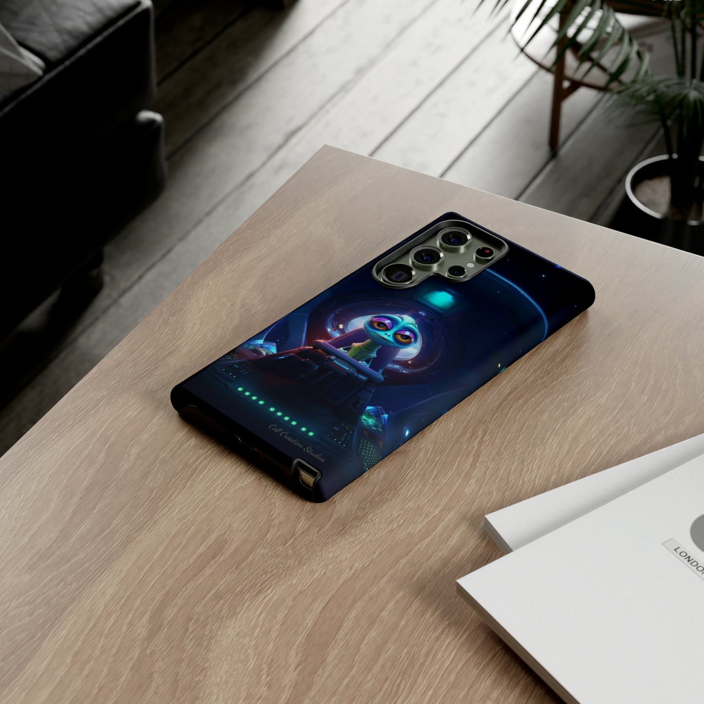 The "Cosmic Cruising Bored Alien" Phone Case -Tough Cases