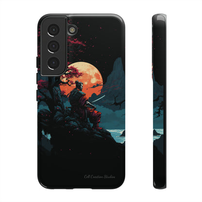 Introducing the "Moonlit Samurai Serenity" Cell Phone Case – Embrace Elegance and Strength -Tough Cases