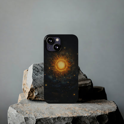 Introducing the "Celestial Sun and Stars" Cell Phone Case – Carry the Cosmos with You -Slim Phone Cases