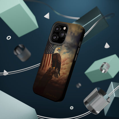 Introducing the "Patriot's Pride" Cell Phone Case – Soar with the American Eagle in Style -MagSafe Tough Cases